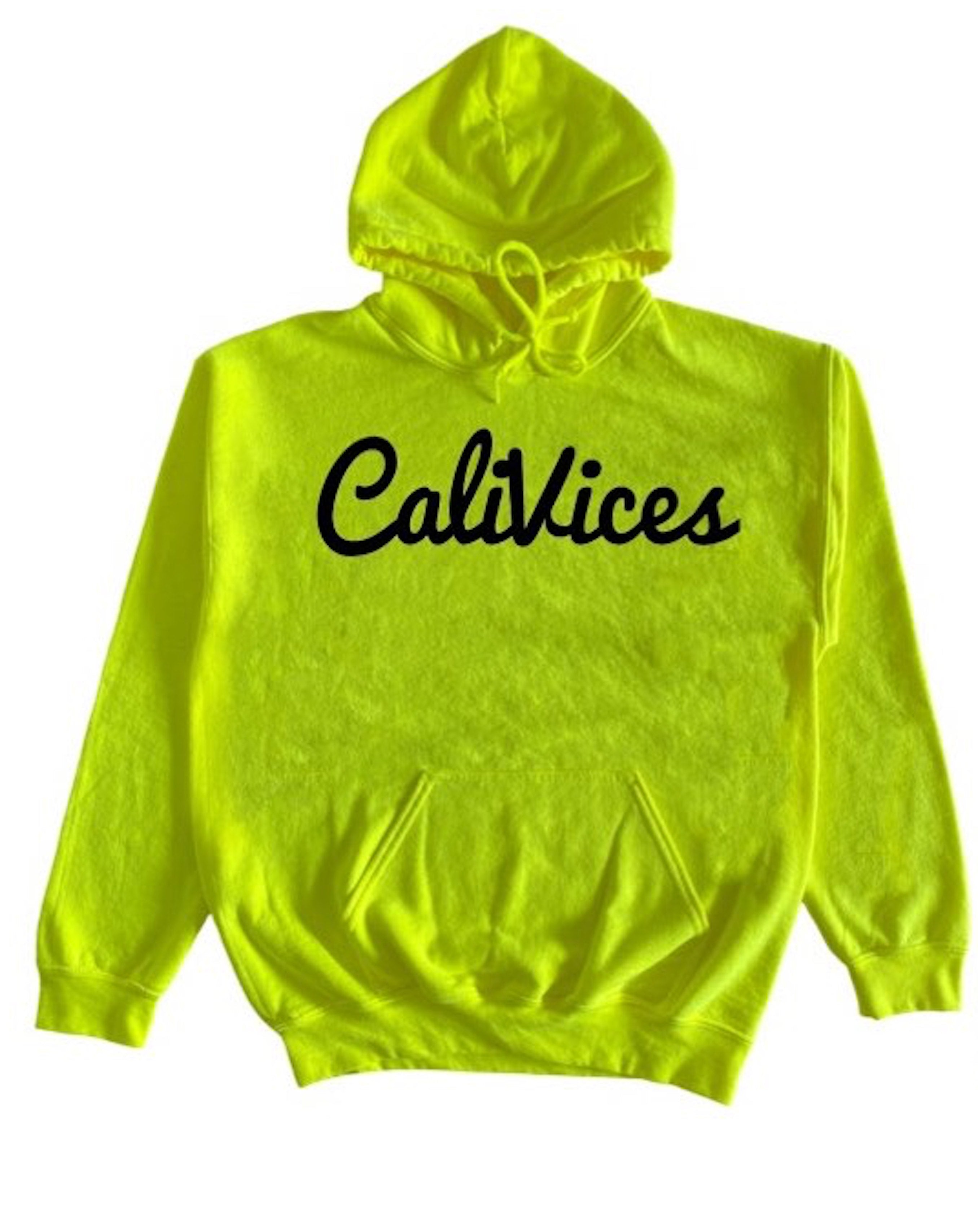 Highlighter fashion yellow hoodie